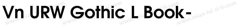 Vn URW Gothic L Book字体转换